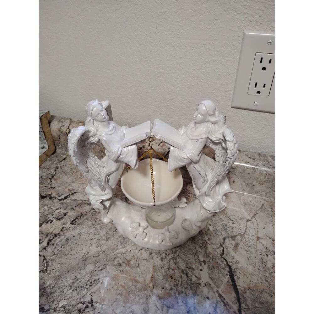 Yankee Candle Hanging Tart Warmer - White Angels Doves Heavenly Books